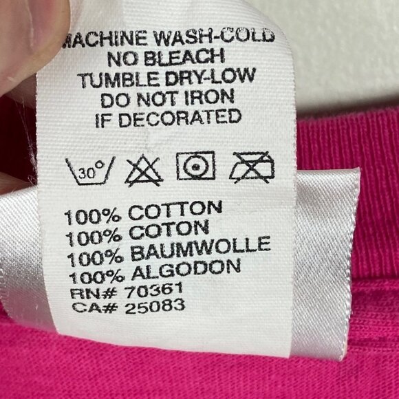 Vintage Walt Disney World Minnie Mouse Tee Pink Size Small T-Shirt Crew Neck S - Picture 6 of 10